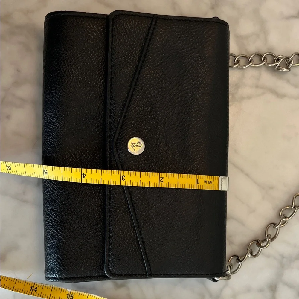 Elegant Small Black Leather Crossbody Bag